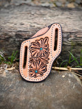 Floral and Turquoise Knife Sheath