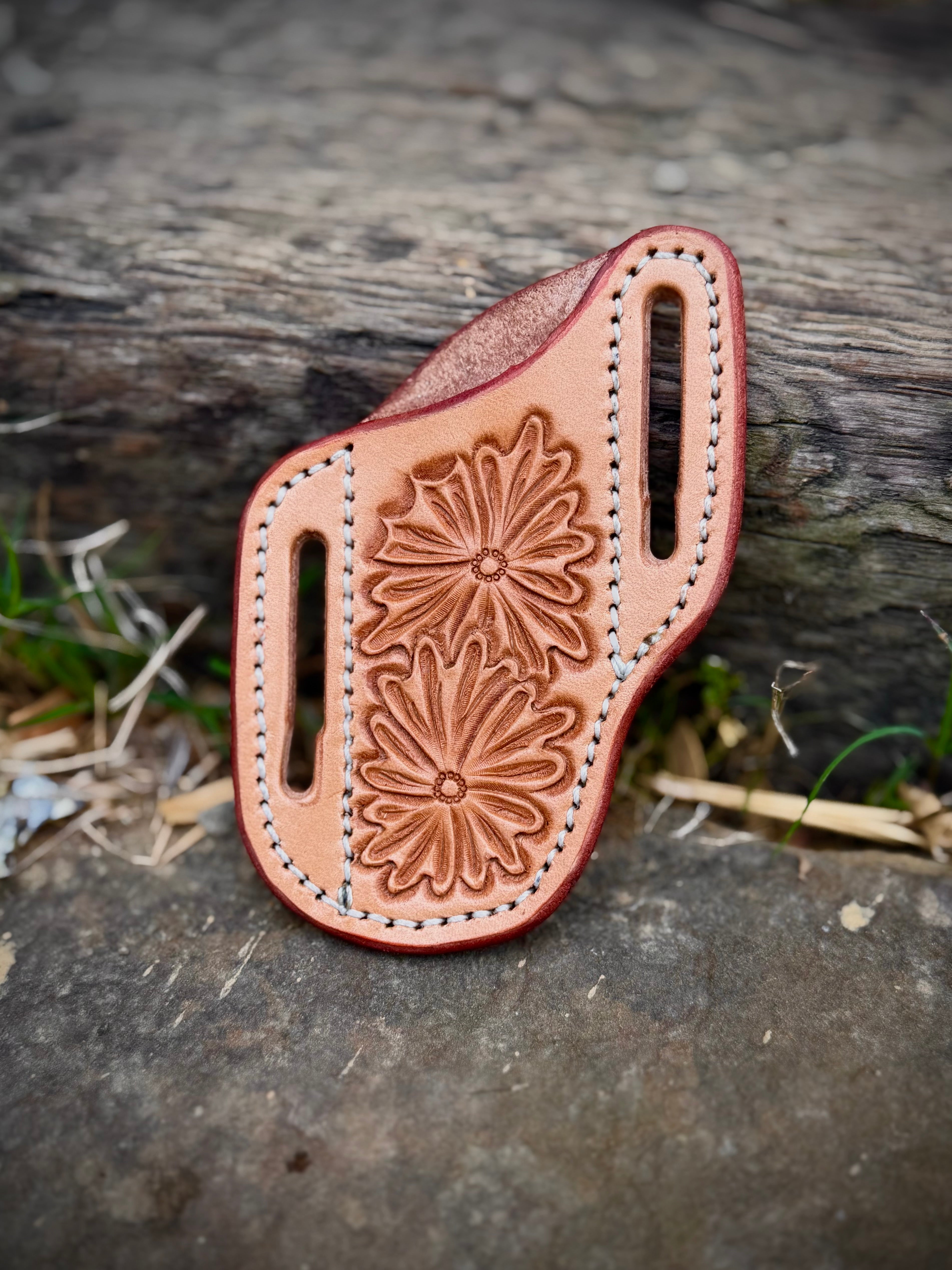 Natural Floral Knife Sheath