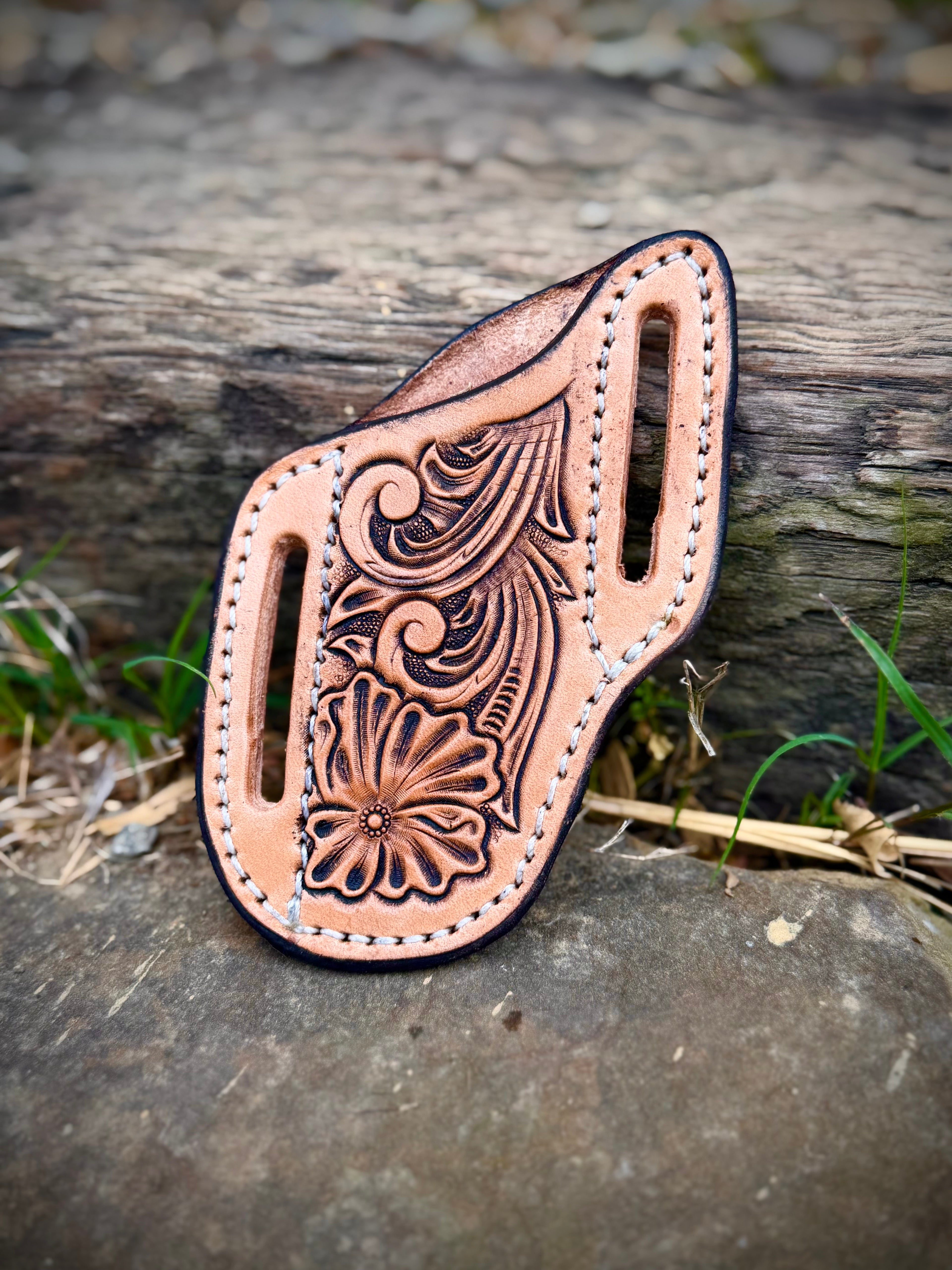 Flower and Vine Knife Sheath