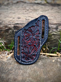 Black & Red Floral Knife Sheath