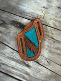 Turquoise & Vine Knife Sheath