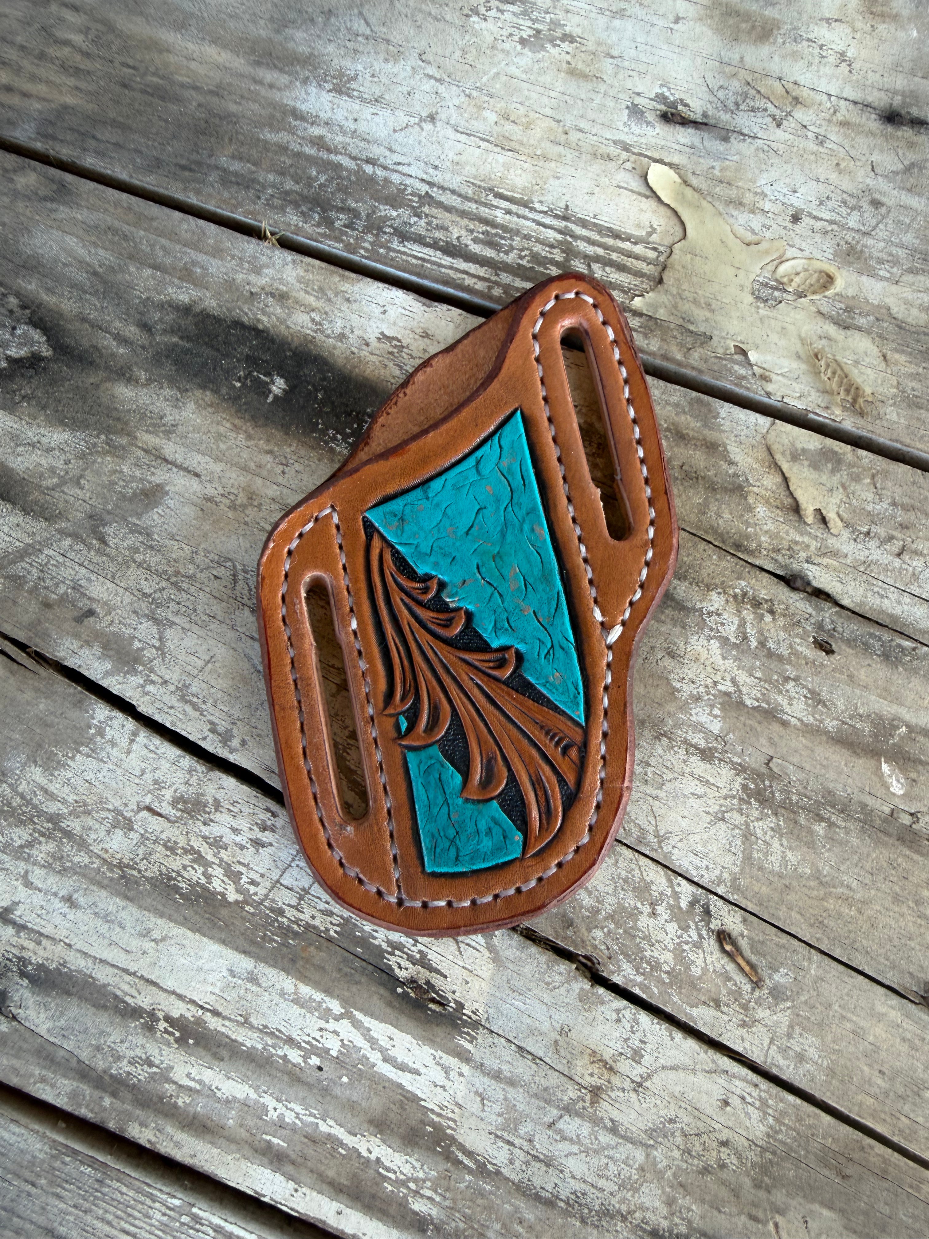 Turquoise & Vine Knife Sheath